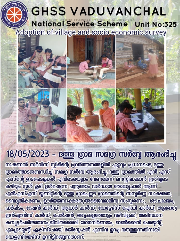 NSS images - GHSS Vaduvanchal